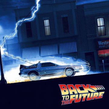Back to the Future, Time travel, Movie poster, 5K
