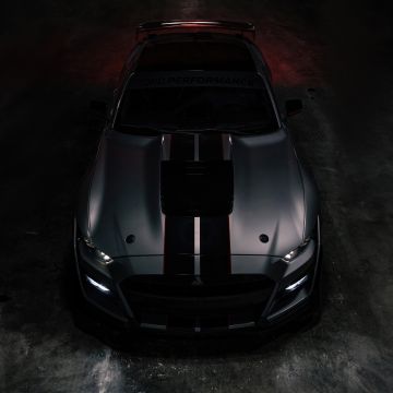 Ford Mustang Shelby GT500, Dark aesthetic, American muscle car