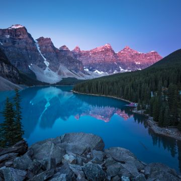 Canadian Rockies, Moraine Lake, Banff National Park, Alberta, Canada, Landscape