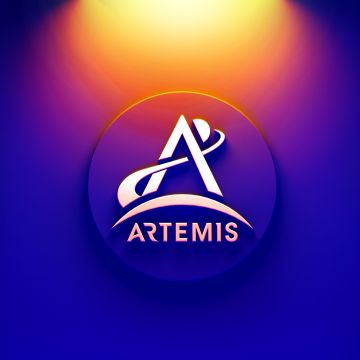 NASA Artemis, Gradient background, 5K