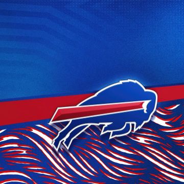 Buffalo Bills, Logo, Blue background, NFL team, American football team