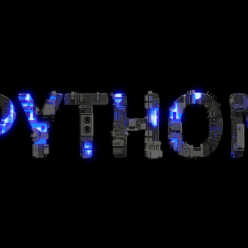 Python, Futuristic, Programming language, Typography, Black background, AMOLED, 5K