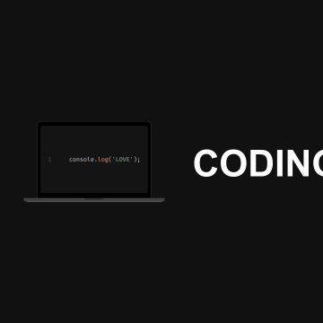 I Love, Coding, Dark background, Coder