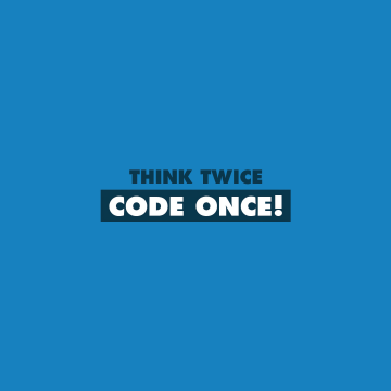 Coder, Popular quotes, Blue background, Minimalist