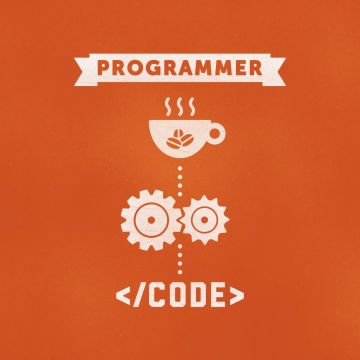 Programmer, Code, Programmer quotes, Orange background