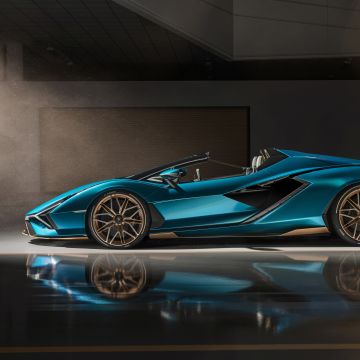 Lamborghini Sián Roadster, Supercars, 2020, 5K, 8K