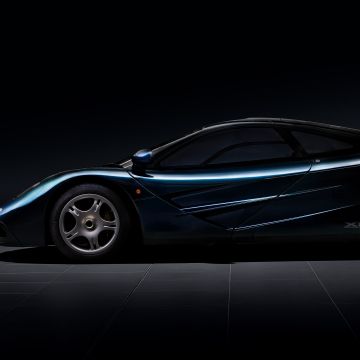 McLaren F1, Sports car, 5K, 8K, Dark background