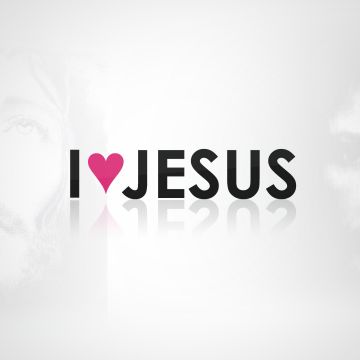 I Love, Jesus, White background, Jesus Christ