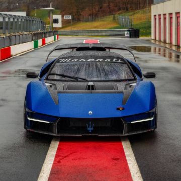 Maserati MCXtrema, 8K, 5K, Race track, Track cars, Rain droplets