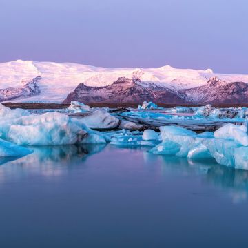 Jokulsarlon Glacier Lagoon, Panorama, Iceland, Ultrawide