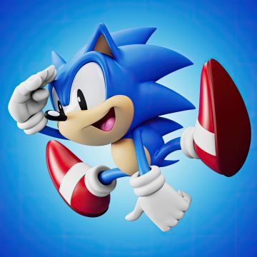 Sonic the Hedgehog, Cartoon, Blue background