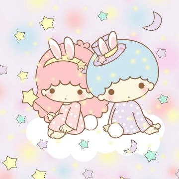 Adorable, Little Twin Stars, Kiki and Lala, Pastel, Aesthetic, Cartoon, Sanrio