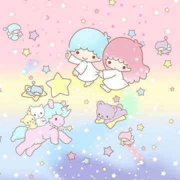 Little Twin Stars, Unicorn, Pastel, Aesthetic, Kiki and Lala, Cartoon, Sanrio