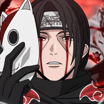 Itachi Uchiha, Mask, Naruto, 5K