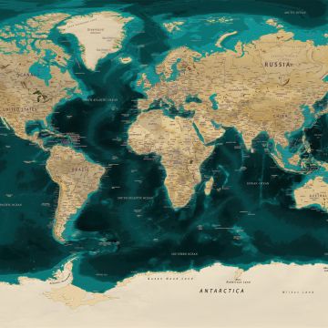 World map, Geographic