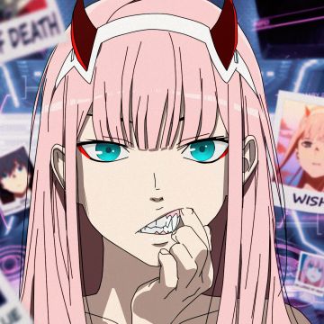 Zero Two, DARLING in the FRANXX, Anime girl, 5K