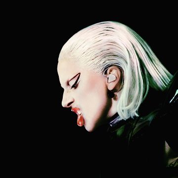 Lady Gaga, Chromatica Ball, Live concert, Black background