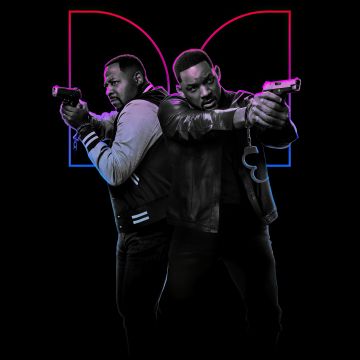 Bad Boys: Ride or Die, AMOLED, Will Smith, Martin Lawrence, Black background