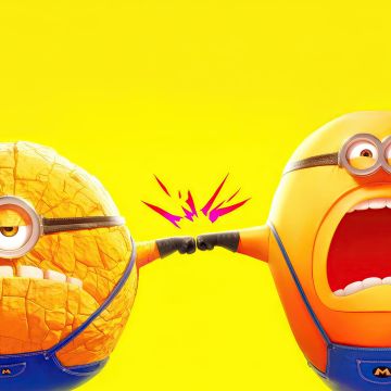 Despicable Me 4, Minions, Yellow background