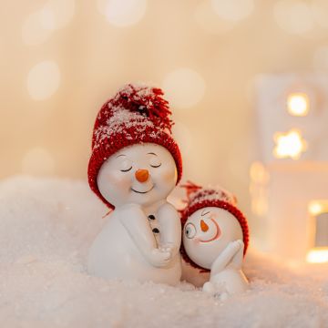 Snowmen, Cute Christmas, Decoration, Christmas Eve, Happy, Snow, Cute expressions, 5K, Navidad, Noel