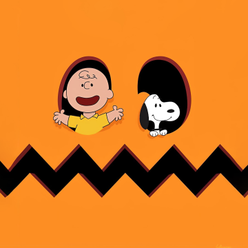 Charlie Brown, Pumpkin, Snoopy, 5K, 8K, Cartoon