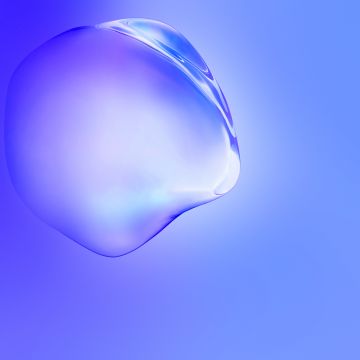 Samsung Galaxy S11, Blue gradient, Stock, Bubble, Gradient background