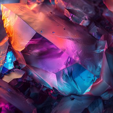 Sparkling, Crystals, Aesthetic, 5K, AI art