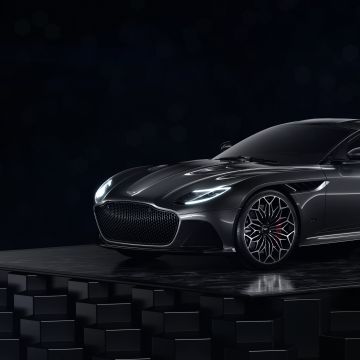 Aston Martin DBS Superleggera, Ultrawide, Dark background, 5K