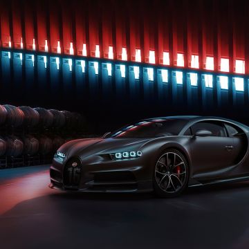 Bugatti Chiron, Aesthetic, Supercar