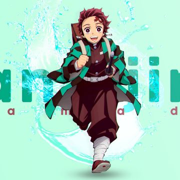 Tanjiro Kamado, Green aesthetic, Demon Slayer: Kimetsu no Yaiba