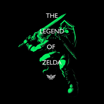 The Legend of Zelda, Link, AMOLED, Black background, 5K
