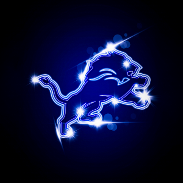 Detroit Lions, Logo, American football team, NFL team, Dark background