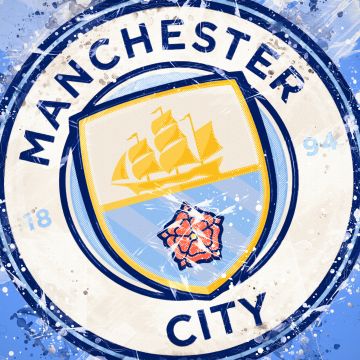 Manchester City FC, Logo, Football team, Soccer, 5K, Premier League club