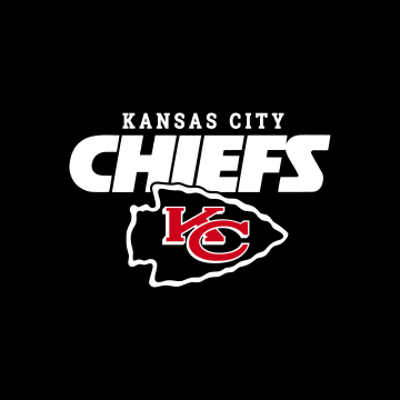 Kansas City Chiefs, Black background, 5K, American football team, AMOLED, NFL team