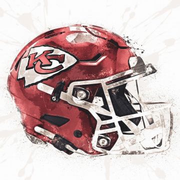 Kansas City Chiefs, Helmet, NFL team, American football team, 5K, White background