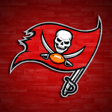 Tampa Bay Buccaneers, Red background, NFL team, American football team