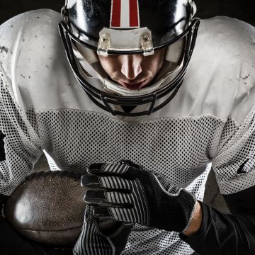 NFL, American football player, Dark background, 5K
