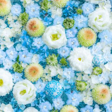 Blue flowers, Bouquet, Blue aesthetic