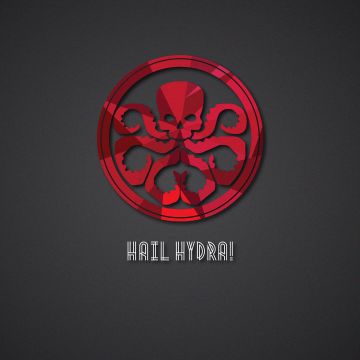 Hydra, Dark background, Logo, 5K