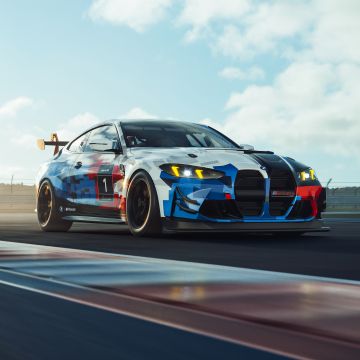 BMW M4 GT4 EVO, Racing car, 2024, 5K, Race track, 8K