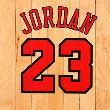 Michael Jordan, Wooden background