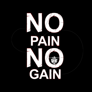 No pain No gain, Motivational quotes, Black background, AMOLED, 5K, Workout
