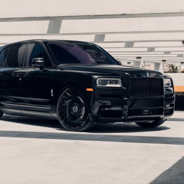 Rolls-Royce Cullinan, Black cars, 5K, 8K