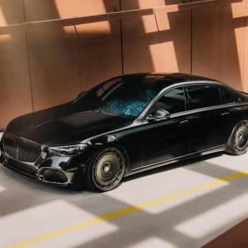 Mercedes-Maybach S 680, 8K, Luxury Sedan, 5K, Black cars