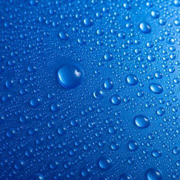 Droplets, Blue background, Water drops