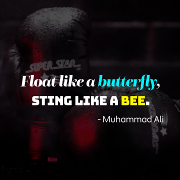 Boxing, Popular quotes, Muhammad Ali, Gloves, Dark background, Inspirational quotes, 5K