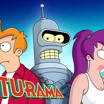 Futurama, Poster, Cartoon, TV series, Animated series, Phillip J Fry, Bender (Futurama), Leela (Futurama)