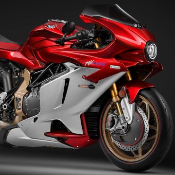 MV Agusta Superveloce 1000 Serie Oro, 5K, 2024, Sports bikes, Dark background