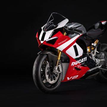 Ducati Panigale V2, Final Edition, 2025, 5K, 8K, Dark background