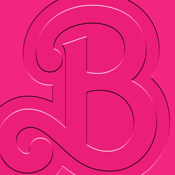 Barbie, Logo, Pink aesthetic, 5K, Pink background